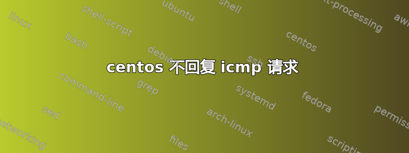 centos 不回复 icmp 请求