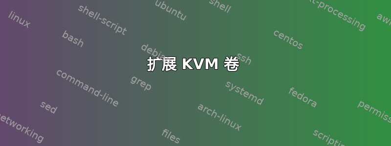 扩展 KVM 卷