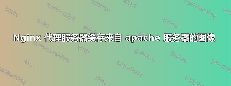 Nginx 代理服务器缓存来自 apache 服务器的图像