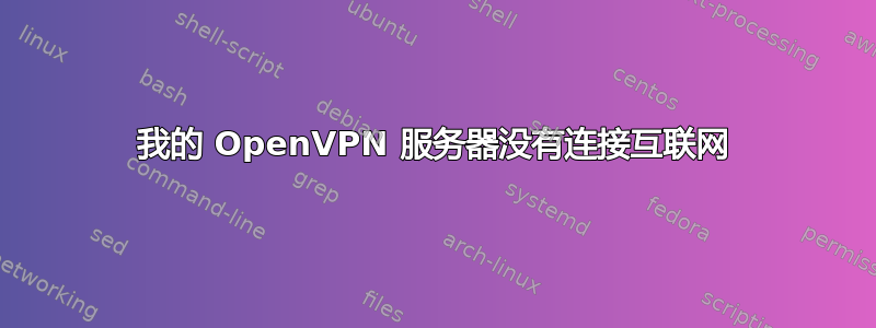 我的 OpenVPN 服务器没有连接互联网