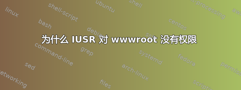 为什么 IUSR 对 wwwroot 没有权限