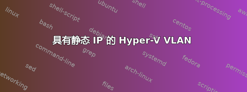 具有静态 IP 的 Hyper-V VLAN