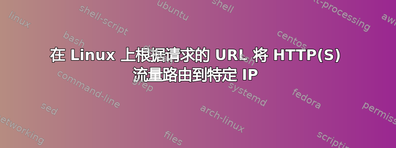 在 Linux 上根据请求的 URL 将 HTTP(S) 流量路由到特定 IP