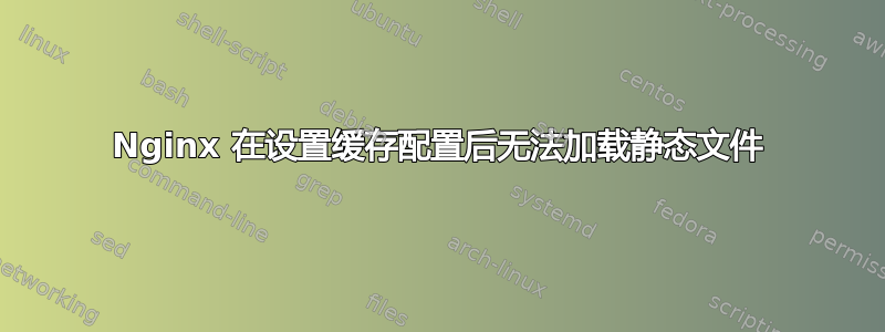 Nginx 在设置缓存配置后无法加载静态文件