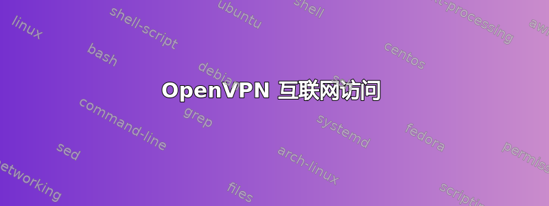 OpenVPN 互联网访问