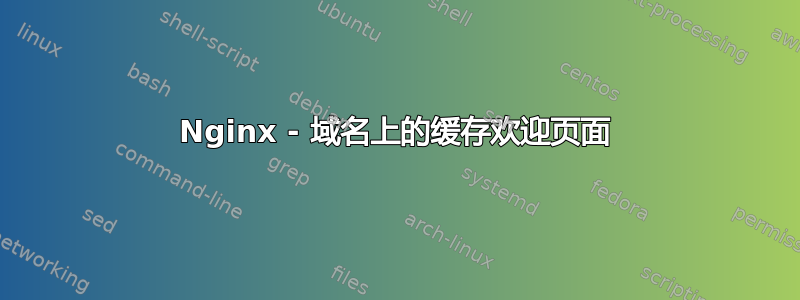 Nginx - 域名上的缓存欢迎页面