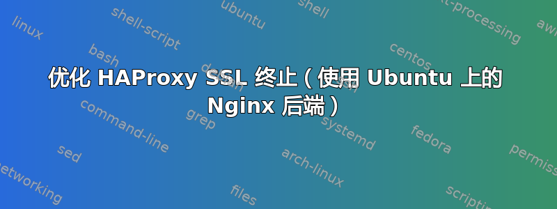 优化 HAProxy SSL 终止（使用 Ubuntu 上的 Nginx 后端）