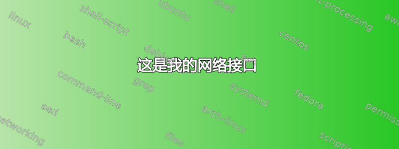 这是我的网络接口