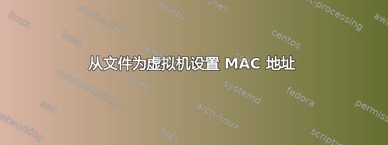 从文件为虚拟机设置 MAC 地址