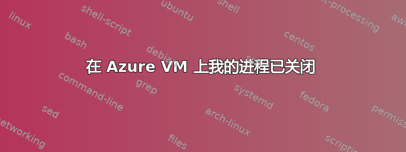 在 Azure VM 上我的进程已关闭