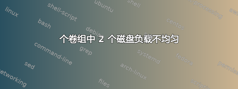 1 个卷组中 2 个磁盘负载不均匀