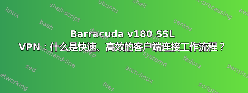 Barracuda v180 SSL VPN：什么是快速、高效的客户端连接工作流程？