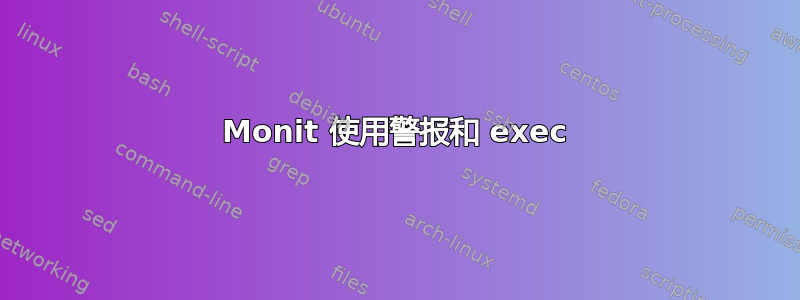 Monit 使用警报和 exec