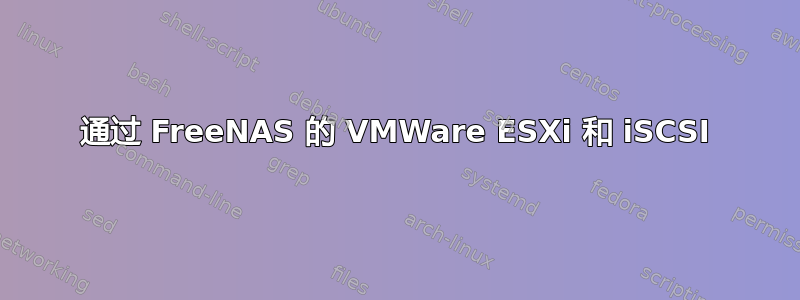 通过 FreeNAS 的 VMWare ESXi 和 iSCSI