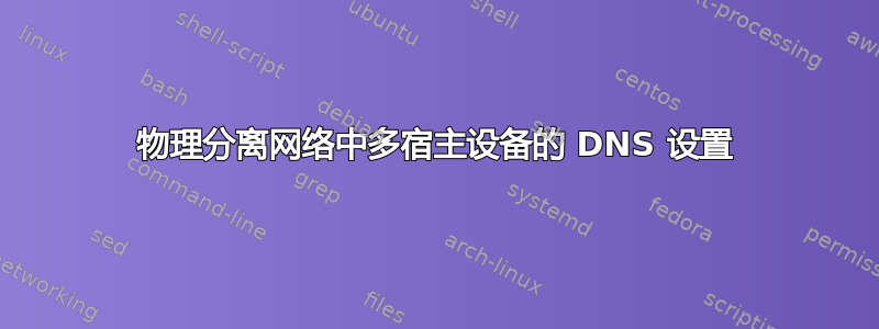 物理分离网络中多宿主设备的 DNS 设置