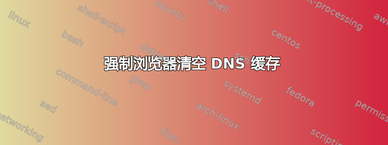 强制浏览器清空 DNS 缓存