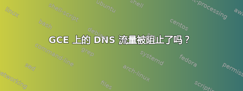 GCE 上的 DNS 流量被阻止了吗？