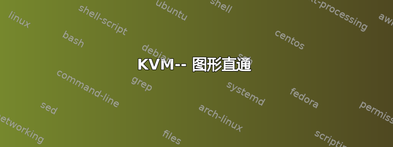 KVM-- 图形直通