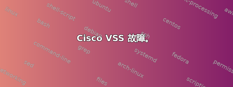 Cisco VSS 故障。