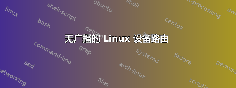 无广播的 Linux 设备路由