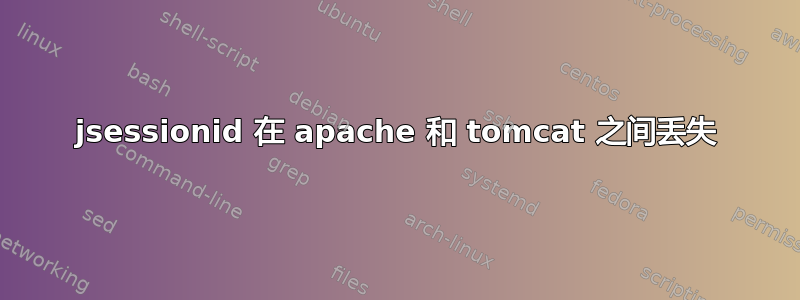 jsessionid 在 apache 和 tomcat 之间丢失