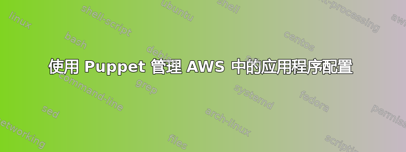 使用 Puppet 管理 AWS 中的应用程序配置