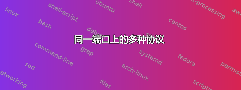 同一端口上的多种协议