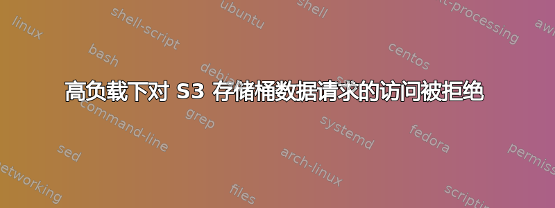 高负载下对 S3 存储桶数据请求的访问被拒绝