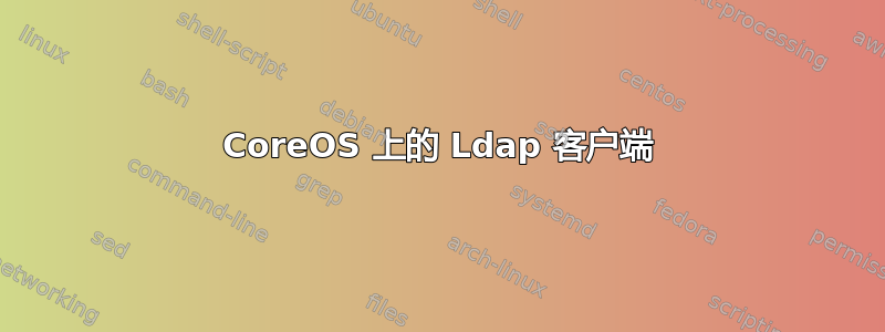 CoreOS 上的 Ldap 客户端