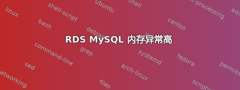 RDS MySQL 内存异常高