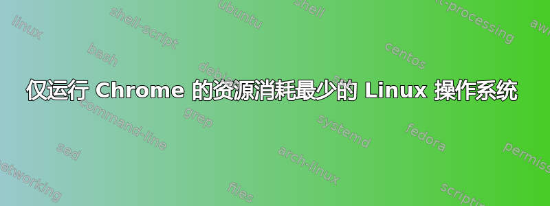 仅运行 Chrome 的资源消耗最少的 Linux 操作系统