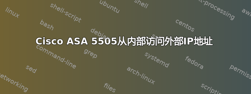 Cisco ASA 5505从内部访问外部IP地址