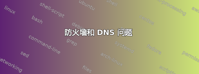 防火墙和 DNS 问题