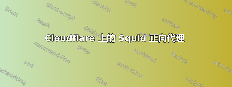 Cloudflare 上的 Squid 正向代理