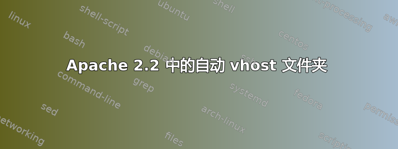 Apache 2.2 中的自动 vhost 文件夹