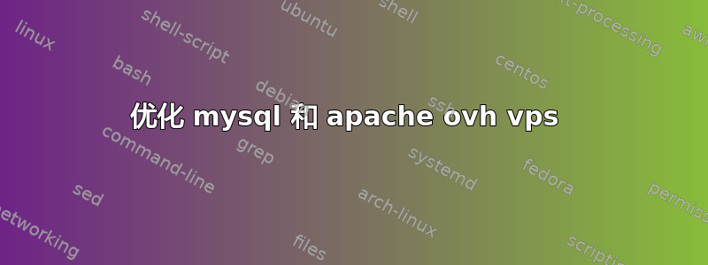 优化 mysql 和 apache ovh vps 