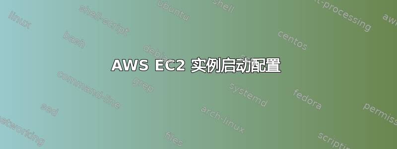 AWS EC2 实例启动配置