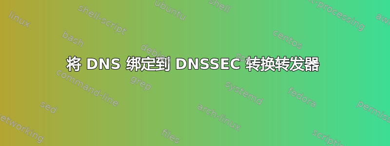 将 DNS 绑定到 DNSSEC 转换转发器