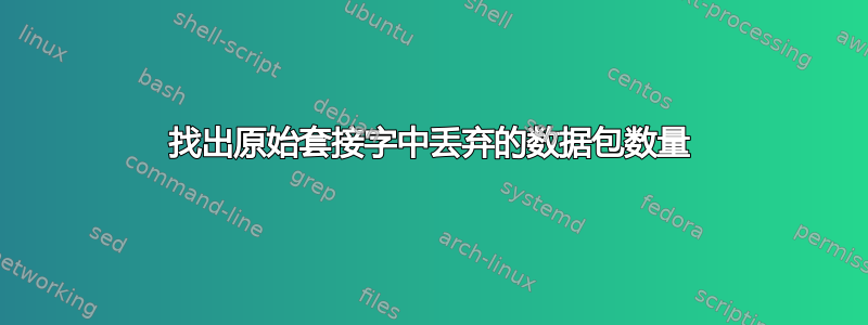 找出原始套接字中丢弃的数据包数量