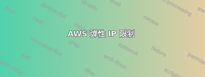 AWS 弹性 IP 限制