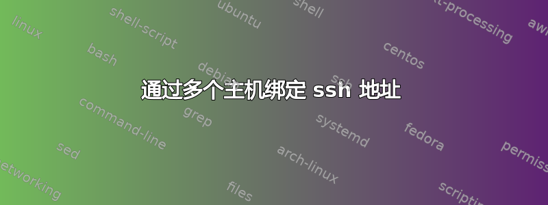 通过多个主机绑定 ssh 地址