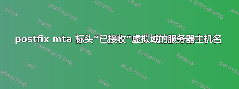 postfix mta 标头“已接收”虚拟域的服务器主机名