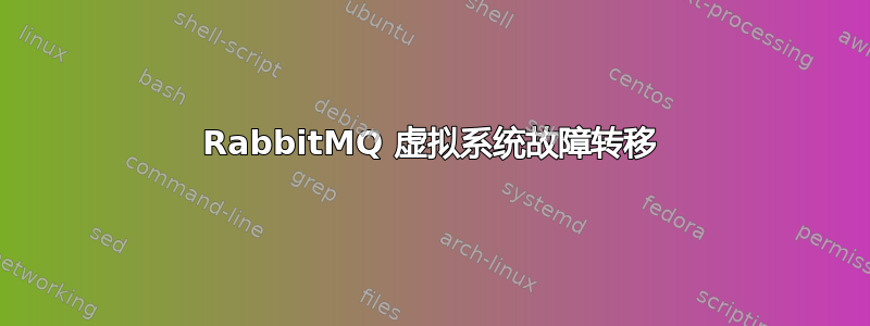 RabbitMQ 虚拟系统故障转移