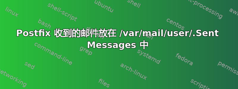 Postfix 收到的邮件放在 /var/mail/user/.Sent Messages 中