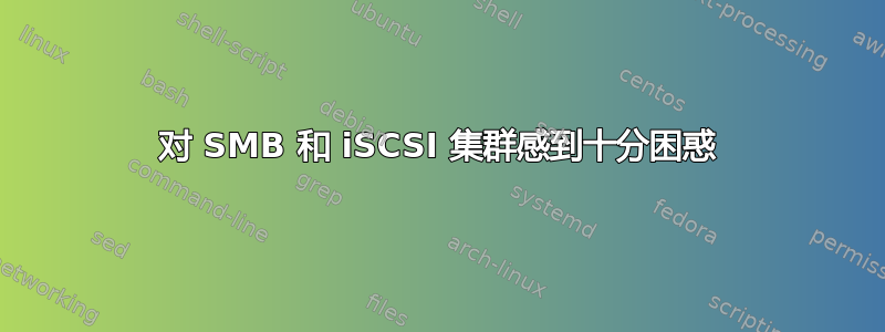 对 SMB 和 iSCSI 集群感到十分困惑