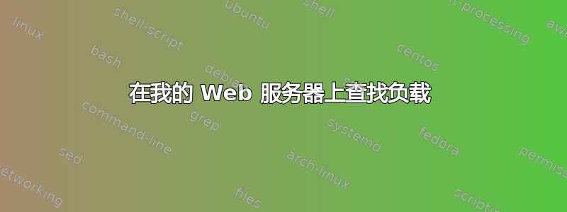 在我的 Web 服务器上查找负载