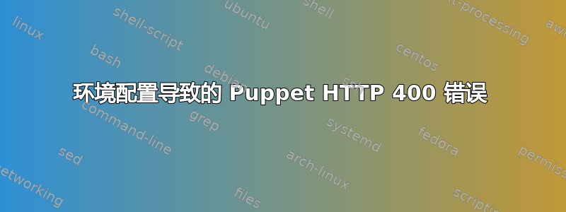 环境配置导致的 Puppet HTTP 400 错误