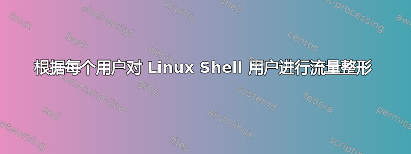 根据每个用户对 Linux Shell 用户进行流量整形