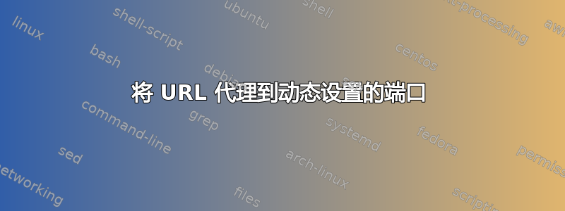 将 URL 代理到动态设置的端口