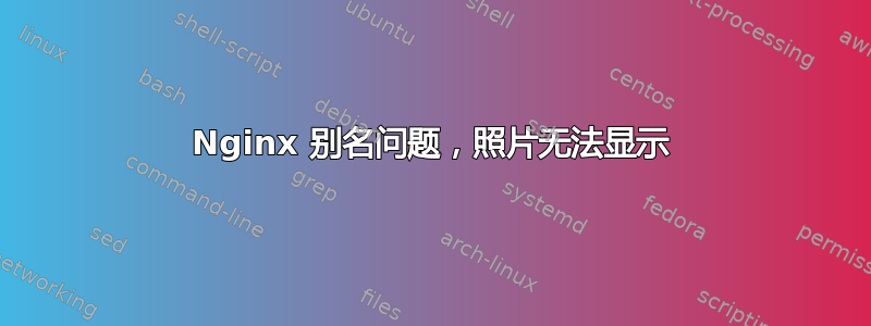 Nginx 别名问题，照片无法显示